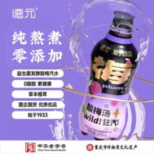 中华老字号，德元 益生菌发酵酸梅汽水 270ml*6瓶