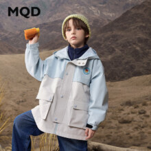 马骑顿（MQD）MQD男女大童秋季户外露营撞色工装风衣外套114元（需领券）截图未算入省钱卡