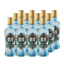 新品预售：洋河 高线光瓶 蓝洋河 52度 绵柔型白酒 211ml*12瓶 整箱装345.51元 包邮