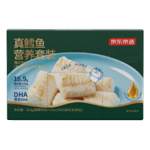 京东京造 大西洋真鳕鱼营养套餐500g 宝宝装 儿童鳕鱼去皮刺 婴儿食谱80.04元/件（需买2件）