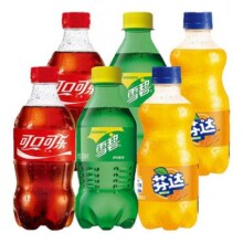 可口可乐汽水300ml乐芬达橙味碳酸饮料整箱雪碧夏季迷你装3.7元