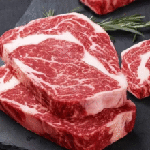 原切高端眼肉厚切整块新鲜牛肉眼肉牛排西餐厅商用批发 精选原切眼肉牛排*2000g165元