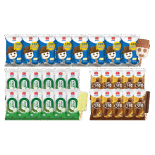 美登高 0蔗糖爆款组合30支 巧克力棒10支+小同雪8支+牛乳绿豆12支56元