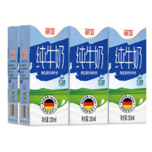 德亚 高钙 纯牛奶 3.5g蛋白质 200ml 6盒*1件19.9元