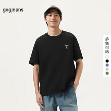 gxgjeans 男装 趣味印花时尚简约圆领短袖T恤 25夏新款券后69.65元