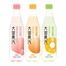 【吴京代言】大窑果汁汽水冻梨凤梨蜜桃荔枝味碳酸饮料450mL*8瓶23.9元