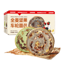 玩铁猩猩 全麦坚果车轮面包 320g6.57元包邮（需试用）