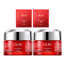 玉兰油（OLAY）大红瓶面霜胜肽塑颜金纯面霜抗皱提拉紧致滋润保湿女士护肤品 大红瓶面霜 28g 【14g*2】26.2元（赠品面膜5片）