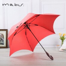日本人气雨伞品牌！Mabu 轻量6根骨半自动长柄晴雨伞 3色￥36.00 1.2折