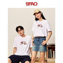 SPAO 圆领短袖T恤 白#苹果狗24.5元（需买2件，需用券）