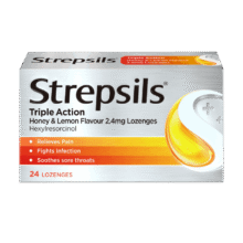 strepsils英国使立消润喉糖护嗓 24粒*5盒48.03元（需领券，合9.61元/件）