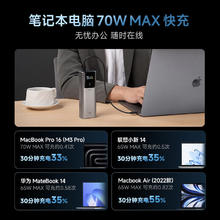 酷态科 PB150P 10号超级电能棒 Plus 移动电源 金属灰 15000mAh Type-C 120W180.55元