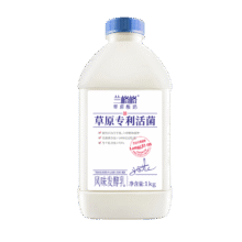 ????兰格格 草原酸奶 专利活菌1kg*1 生鲜低温酸牛奶 可制干噎希腊老酸奶7.5元