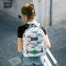 美国流行背包品牌！JanSport 杰斯伯 T501 个性印花双肩背包 多款￥71.00 2.0折