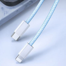 摩力小象 C to 苹果 c to lightning彩色pd20w快充线编织充电线 PD20W 编织蓝色（6-14） 1米11.8元（合5.9元/件）