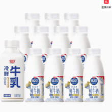 Bright 光明 优倍 浓醇鲜牛奶185ml*11瓶+冷鲜牛乳 200ml￥36.19 1.8折 比上一次爆料上涨 ￥0.29