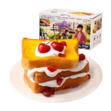 限地区、88VIP：三只松鼠 厚岩烧乳酪面包 520g4.6元（需领券+淘金币抵扣0.9）