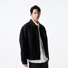 杰克琼斯 杰克·琼斯（JACK&JONES）春季男装潮流长袖上衣法斗狗休闲牛仔夹克衣服外套男士 A15黑色牛仔 S 170券后159.15元