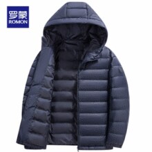 2025秋冬新款！Romon 罗蒙  男士轻薄连帽/立领羽绒服 多色￥131.00 1.9折