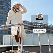 坦博尔 羽绒服女长款连帽城市运动时尚简约保暖外套券后499元