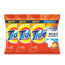 汰渍 洗衣粉 218g*3袋6.9元（折合2.3元/袋、需领券）