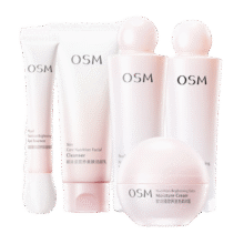 再降价：OSM/欧诗漫 营养美肤 护肤套装 洁面100g+水135ml+乳100ml+走珠15ml+面霜50g   *2件142.6元（需领券，合71.3元/件）