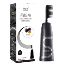 微信小程序：韩金靓染发膏植物纯免漂 自然黑 180ml*1盒 【可盖白发】14.9元（需领券）