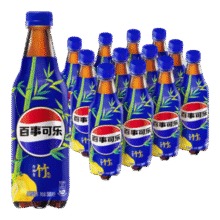plus、需首购：Pepsi/百事 太汽系列碳酸饮料 瓶装 500ml 白柚青竹 12瓶55.64元（合27.82元/件）