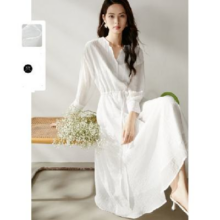 ONEBUYE 晚白 莱赛尔轻薄连衣裙227元