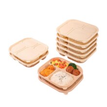 云蕾玉米基方形一次性环保餐盒54.9元
