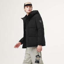 坦博尔 羽绒服男短款冬款休闲连帽 高充绒量359元