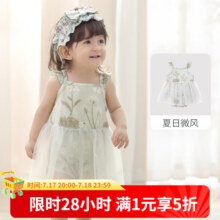 巴厘小猪宝宝吊带包屁衣女宝公主风连衣裙 夏日微风 80cm17.7元（需领券）