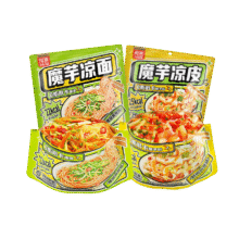 阿宽 魔芋凉面223g+凉皮230g（共2袋）4.9元包邮（需试用）