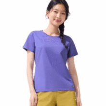 透气干爽！Beneunder 蕉下 女士棉质短袖T恤 GP930￥37.75 4.2折