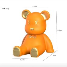 草莓小熊手机支架桌面可爱卡通塑料支架装饰办公室桌摆件 暴力熊手机支架1元