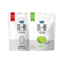 君乐宝简醇原味100g*10袋+简醇青柠100g*10袋 源头直发 包邮37.9元 (月销1w+)
