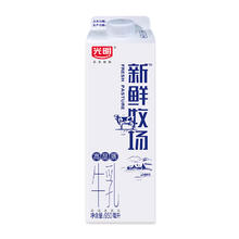 光明 新鲜牧场3.4g高品质牛乳牛奶950ml*4盒 高温杀菌乳 家庭组合装券后24.65元