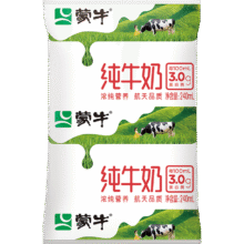 蒙牛 MENGNIU 纯牛奶 利乐枕240ml?6包 7月30日到期19.7元