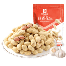 良品铺子 蒜香花生400g8.32元包邮（需试用）