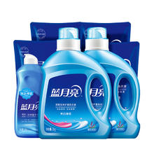 蓝月亮 亮白洗衣液薰衣草家用6.5kg促销组合装49.55元