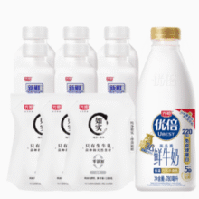光明 优倍浓醇鲜牛奶780ml*1+新鲜牧场鲜牛乳240ml*6+赠如实酸奶*3袋￥37.80 5.9折