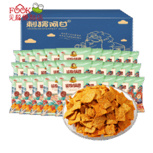 刺猬阿甘花椒锅巴花椒味椒香味膨化零食童年怀旧零食办公室下午茶 椒香味 15g 30袋12.9元（需领券）
