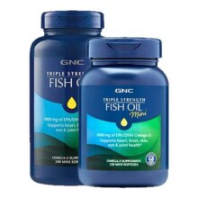 gnc健安喜深海鱼油omega3欧米茄非鱼肝油epa成人健身鱼油240粒77.6元
