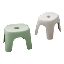 奶油风家用小凳子  浅灰白2个10.99元