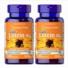 Puritan's Pride 普丽普莱 含玉米黄质 叶黄素软胶囊 40mg*120粒*2瓶*2件￥350.10