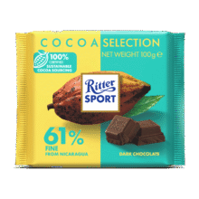 Ritter SPORT 瑞特斯波德 尼加拉瓜 醇黑巧克力 100g*8件合6.53元/件（共52.24元）