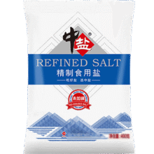 中盐 精制食用盐 400g*5袋24元（合6元/件）