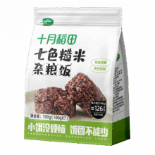 十月稻田 七色糙米饭团 即食 粗粮五谷杂粮 方便速食 低脂健身主食 100g*719.9元 (满2件7.50折,券后省0.9,月销1w+)