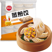 思念玉米蔬菜猪肉蒸煎饺1kg52只 锅贴蒸饺早餐食品微波生鲜速食食品买四件 合每件8.65元 微信小程序下单