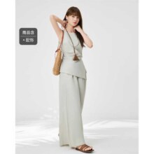 闭眼买：爱依服 商场2025夏季文艺知性气质通勤高级感老钱风时尚上下套裤119元